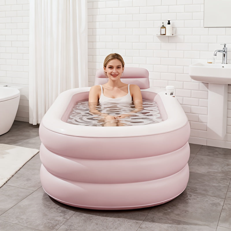 Inflatable Bathtub for Garden, Patio and Yard Use, with the Listed Configuration, for Everyday Use and Organized Storage