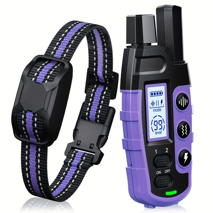 Dog Training Collar with Remote 3300ft Range – Rechargeable E-Collar with Vibration, Static & Beep Modes | Adjustable Nylon Strap