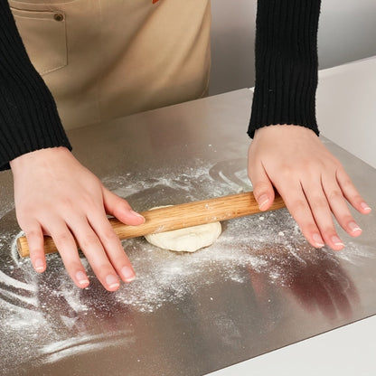 Stainless-Steel-Labeled Cutting Board and Pastry Mat with Smooth Faces and Three Rectangular Size Options
