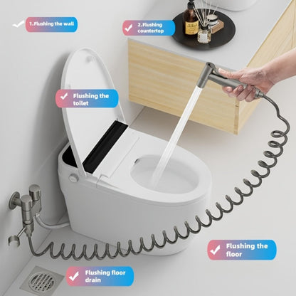 Bidet Toilet Spray Gun Angle Valve One In Two Out Handheld Flusher Booster Sprayer for Toilet for Entryways, Bedrooms and Living Spaces