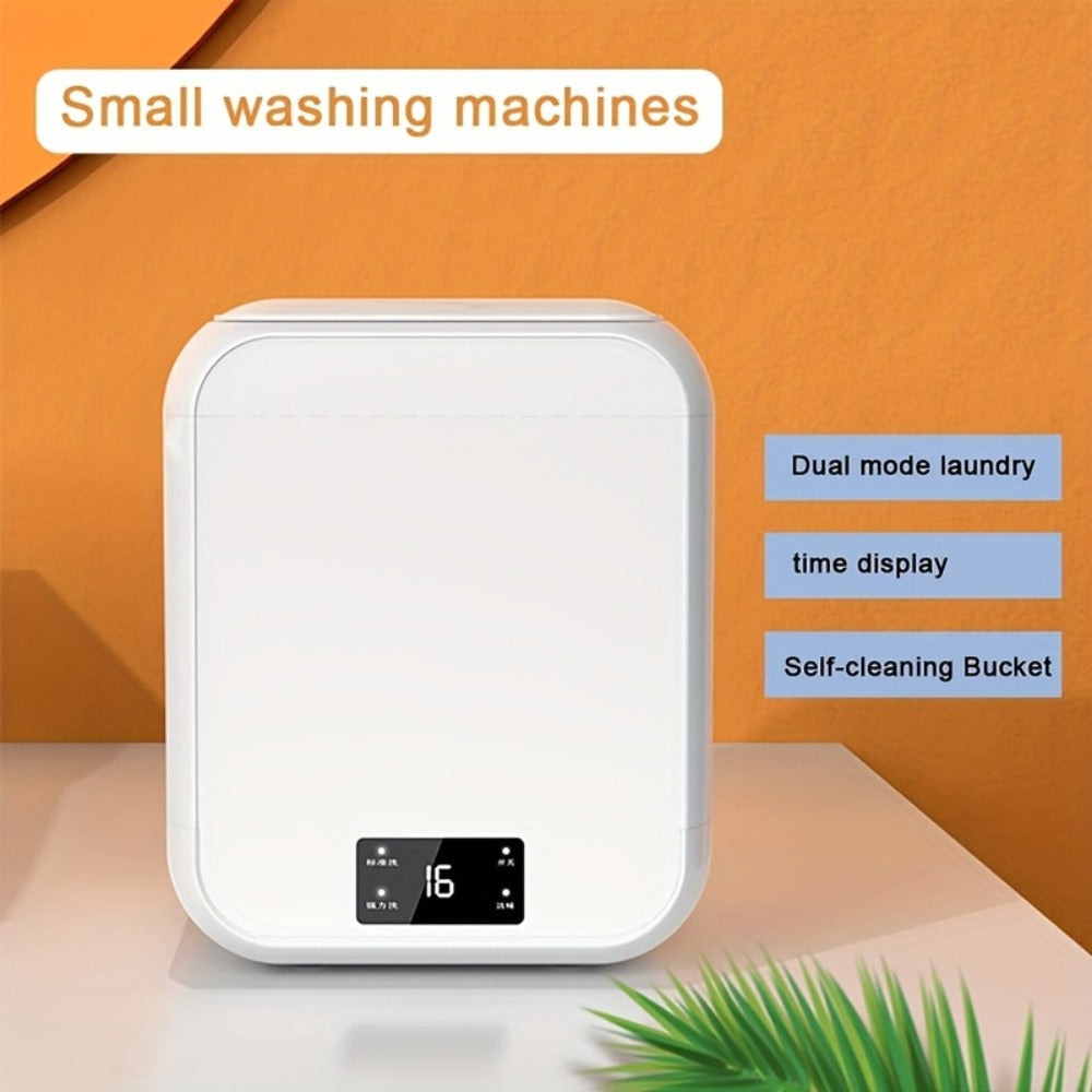 Mini Washing Machine Pure Copper Motor High Torque 4 Washing Modes Portable Washer for Entryways, Bedrooms and Living Spaces