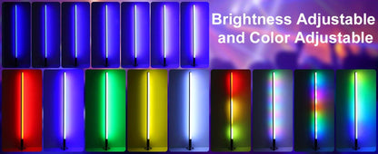 RGB Tube Light with Stand, Smart App & Remote Control, Music Sync Color Changing, Timing, USB Powered for DJ Lighting