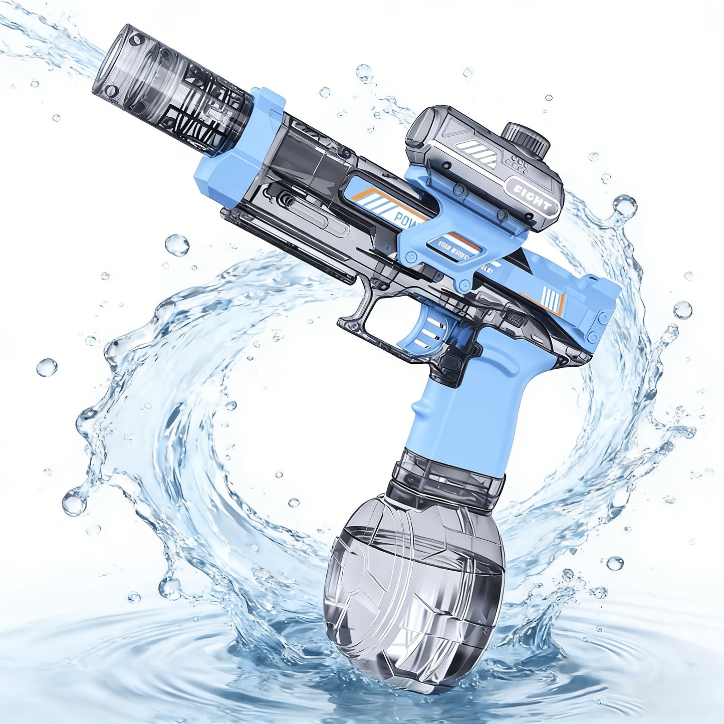 Kids Electric Water Gun with Sound Effects for Ages 3-6 – Automatic High Capacity Squirt Blaster Long Range
