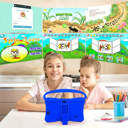 Kids Tablet 7 Inch with 2GB RAM, 16GB or 32GB Built-In Storage, 1TB Expansion Support and Silicone Case