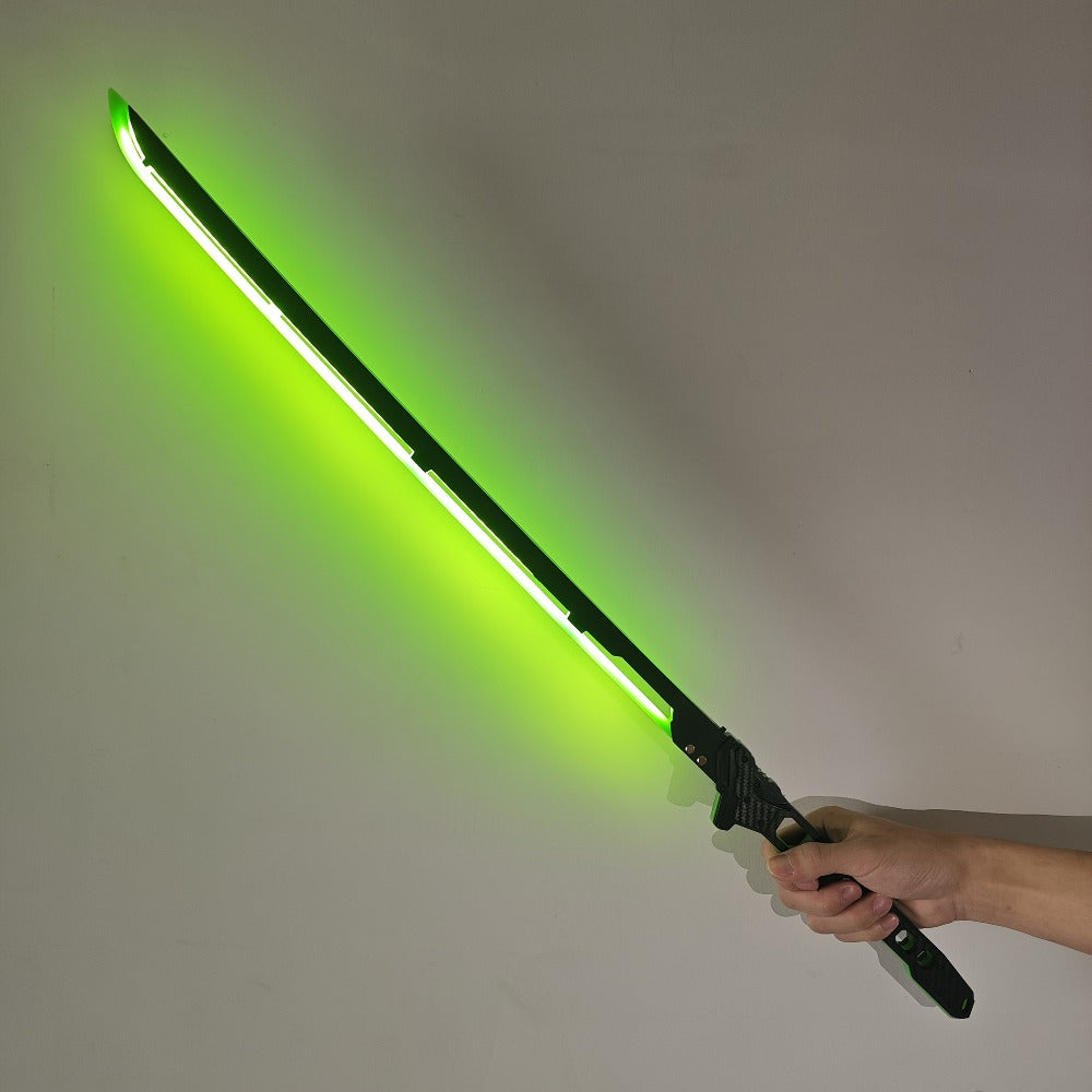 LED Cyberpunk Katana Prop 80cm Acrylic Luminous with the Listed Color, Size or Set Options for Everyday Use