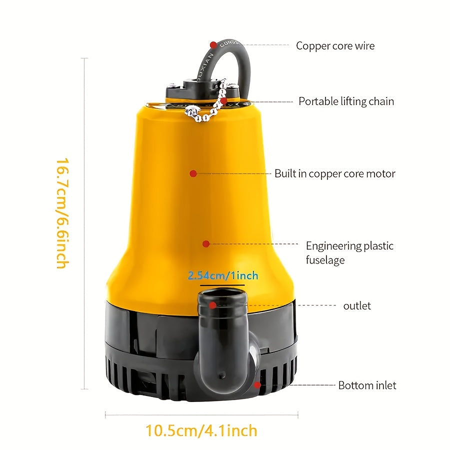 Submersible Pump, 12V DC Pond Garden Fish Tank RV Irrigation Lawn for Garden, Patio and Yard Use