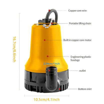 Submersible Pump, 12V DC Pond Garden Fish Tank RV Irrigation Lawn for Garden, Patio and Yard Use