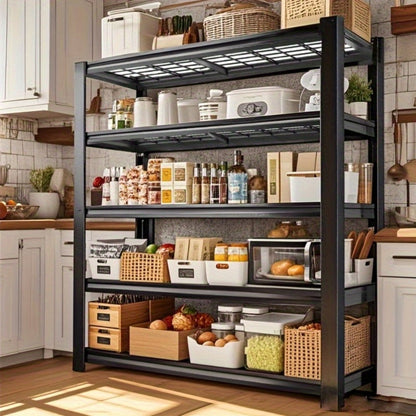 Garage Storage Shelves Adjustable Metal Shelving 72", Upgrade Double Layer Column Commercial Grade Utility Rack