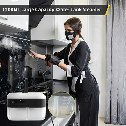 Steam Cleaner by GAKOZ, Canister Kit with Handheld Wand, Flexible Hose, Brush Heads and Glass Scraper Options