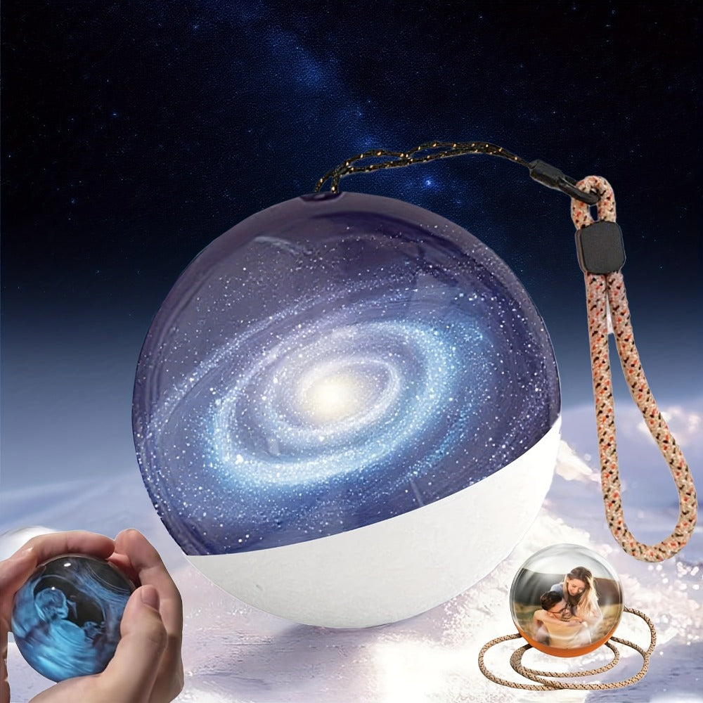 Crystal Ball Video Player Gift 2.7 Inch LED Light-Up Digital Sphere - Upload Your Own Videos & Photos