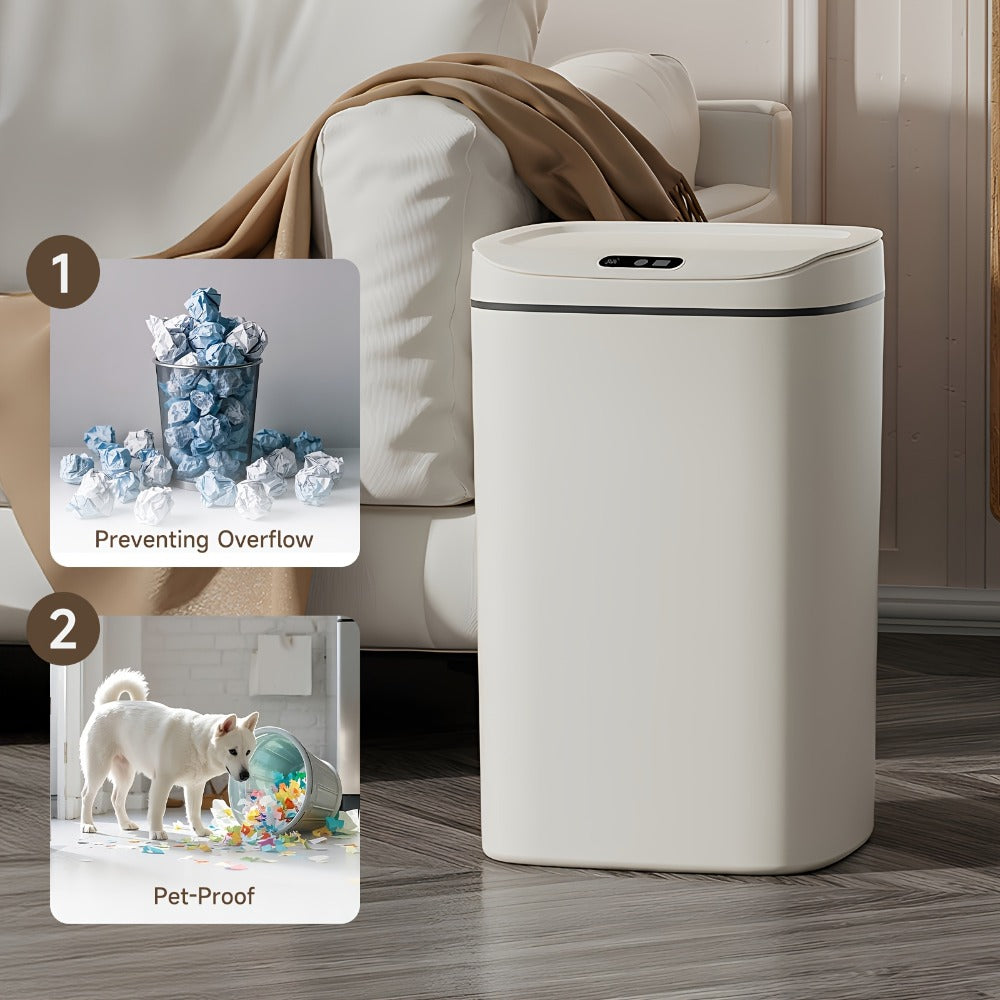 Motion Sensor Trash Can Touchless, Smart Hands-Free Trash Bin with Sealing Lid & Odor-Blocking Technology