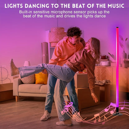 RGB Floor Lamp with Remote Control USB Powered, Color Changing LED Corner Lamp with Adjustable Brightness