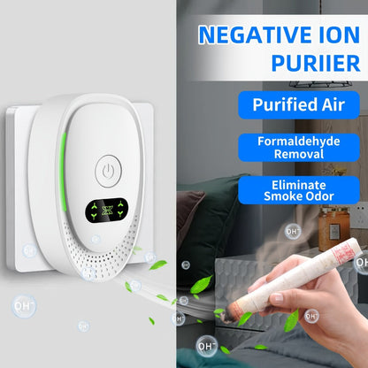 Portable Ozone Air Purifier & Sanitizer, Formaldehyde, Smoke & Dust Eliminator for Home, Office, Car & Bedroom
