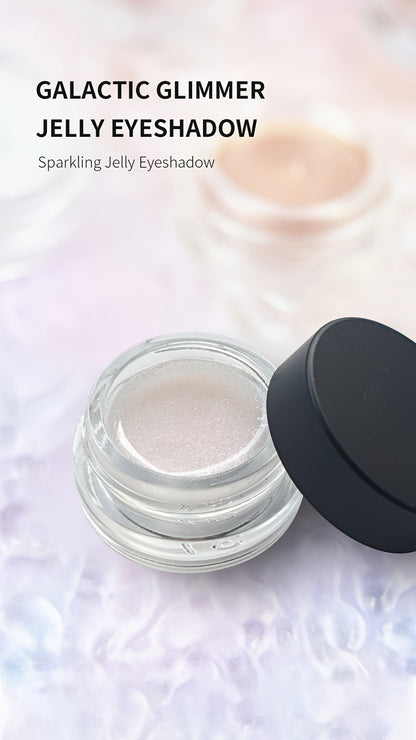 Shimmer Jelly Eyeshadow 2 Pack, Icy Cool Tone Frosty Glow Gel Eye Makeup, Non-Creasing Blendable Formula