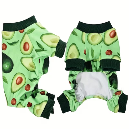Dog Pajamas Set of 2 – Soft Puppy PJs Jumpsuit for Small Dogs Cats Chihuahua Yorkie, Cute Pet Sleepwear Onesie for Spring Summer