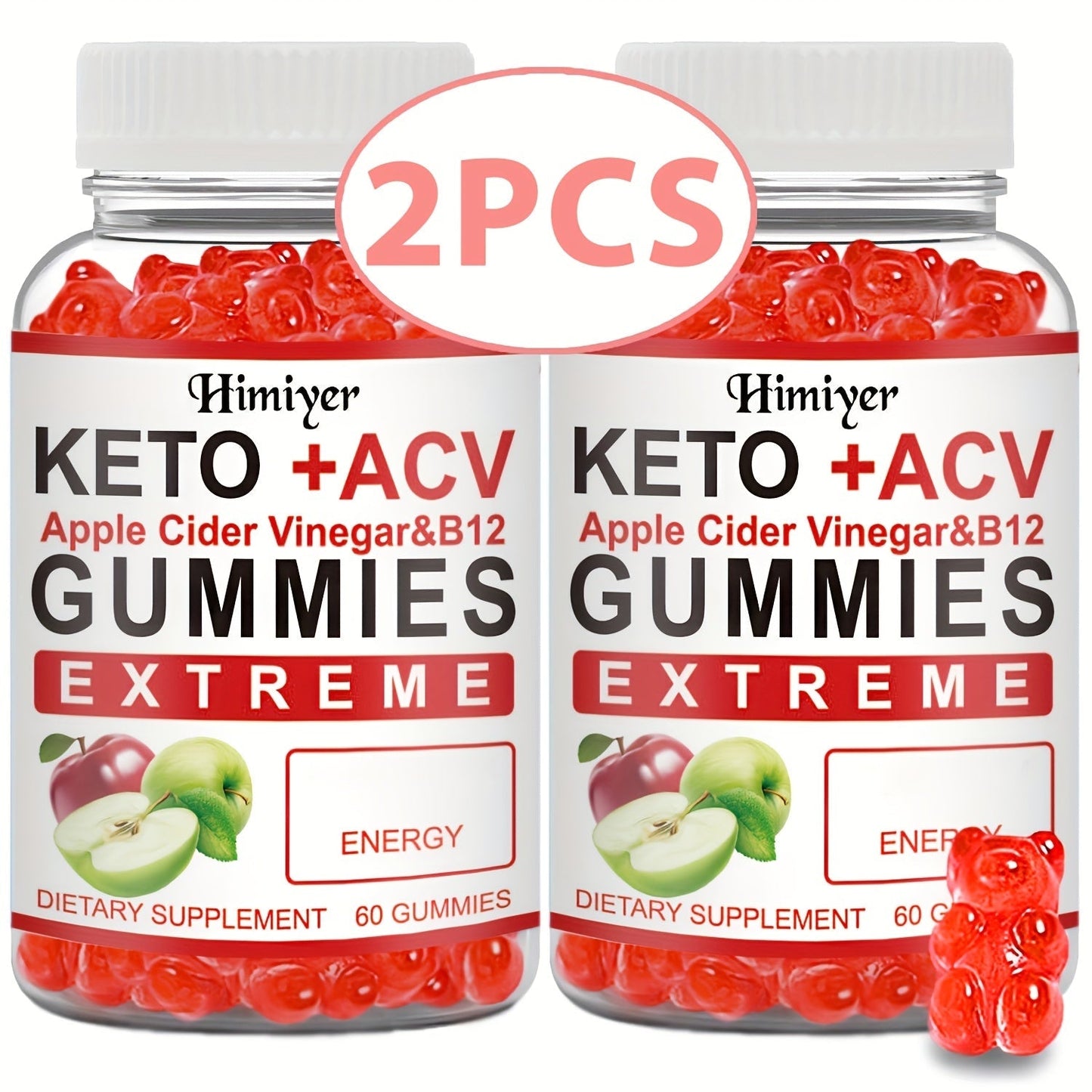 Keto ACV Gummies with Pomegranate Beet Juice B12 Vitamin C Vegan 60 Count for Women Men for Bath Time, Home Spa and Personal Care