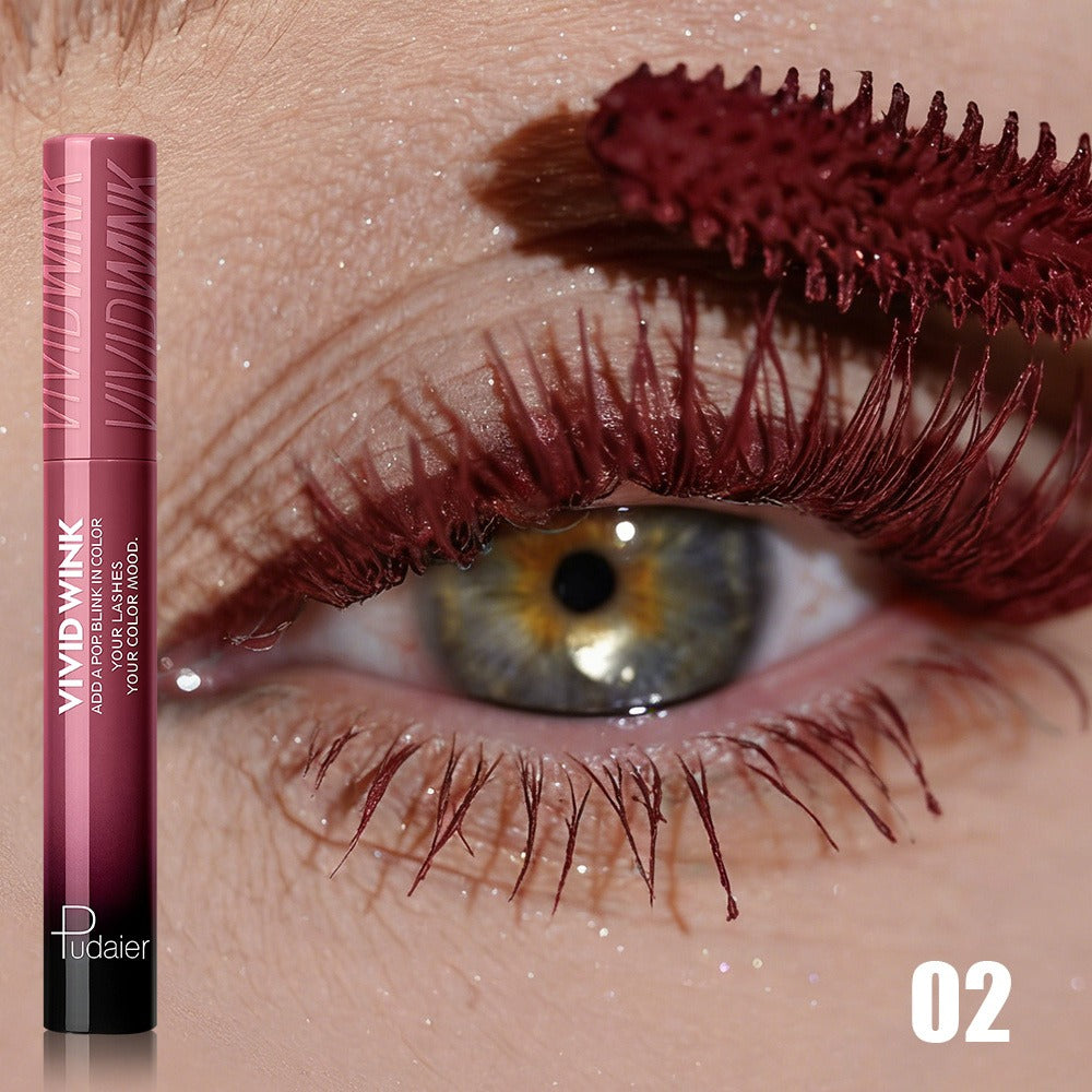 Colored Mascara in Five Numbered Shades with Slim Color-Coordinated Tubes and Integrated Comb-Style Wands