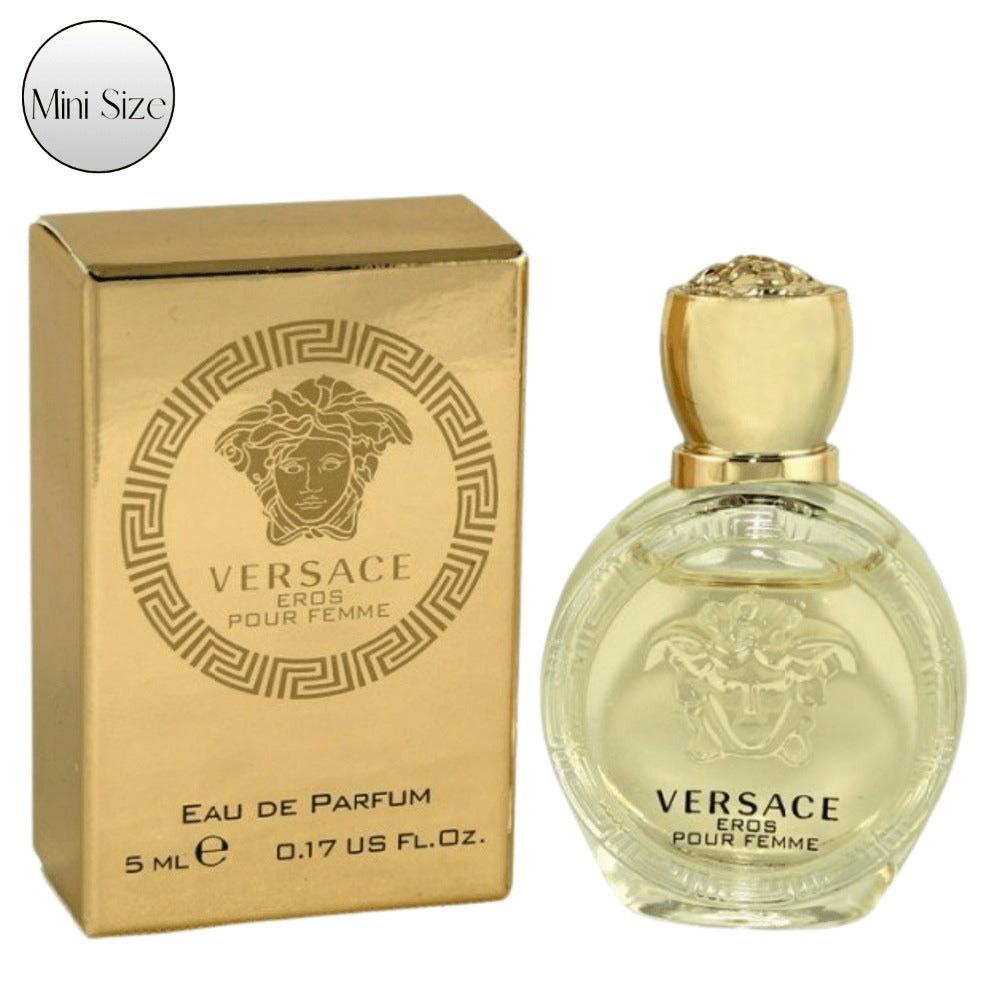 Travel Size Perfume Versace Eros Pour Femme Eau de Parfum - Floral Musky Fragrance Spray for Women