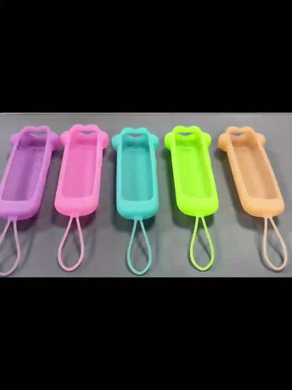 Dog Paw Silicone Remote Control Case Glow in the Dark – Cute Luminous Green Protective Cover for TCL Hisense Roku Remote