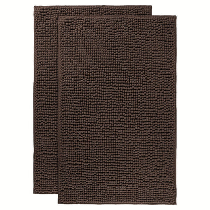 Chenille Bath Rug Extra Thick Bathroom Mat, Multiple Sizes & Colors for Entryways, Bedrooms and Living Spaces