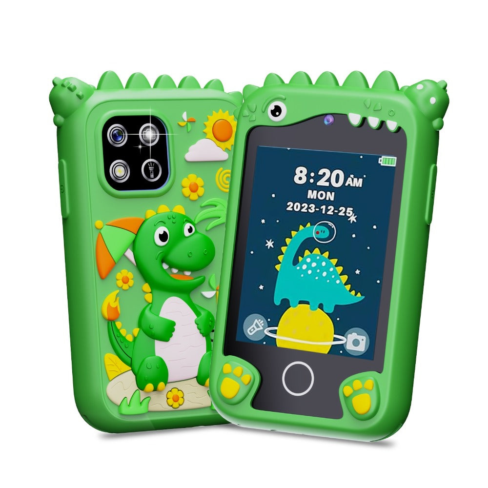 Explorer Toy Phone in Pink, Purple or Green with Dual Cameras, Touchscreen Interface and 8GB Label