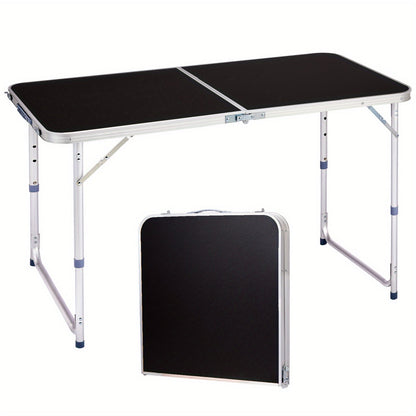 Folding Table 3ft and 4ft Aluminum Alloy Picnic Design with Two Height Positions and Fold-Flat Carry Case