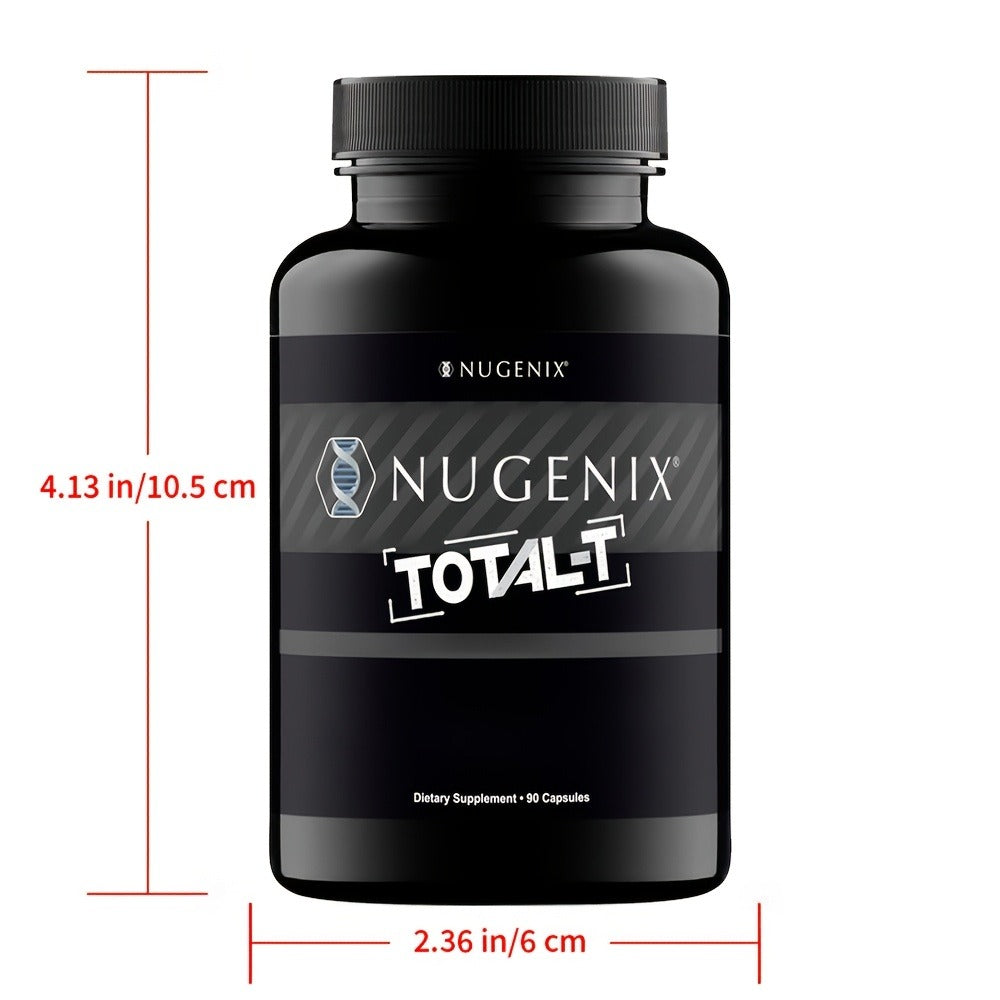 Total-T Testosterone Booster for Men, Daily Vitality & Hormone Support Capsules, Natural Energy, Strength
