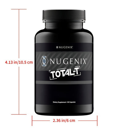 Total-T Testosterone Booster for Men, Daily Vitality & Hormone Support Capsules, Natural Energy, Strength