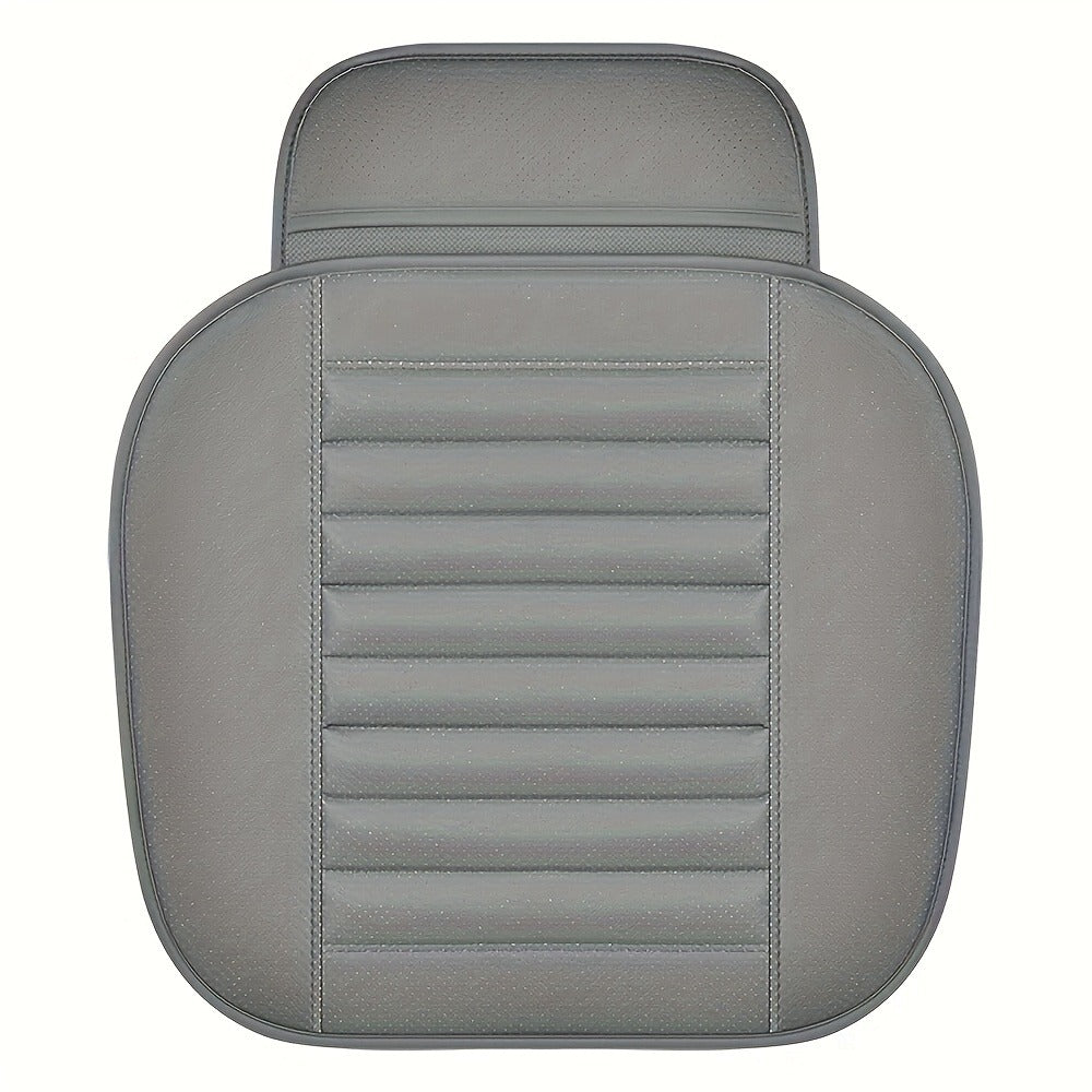Backless Car Seat Cushion Two-Piece Front Pad Set with 52 x 50cm Size in Black, Beige or Gray