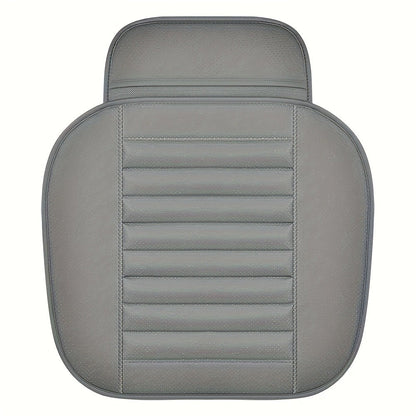 Backless Car Seat Cushion Two-Piece Front Pad Set with 52 x 50cm Size in Black, Beige or Gray