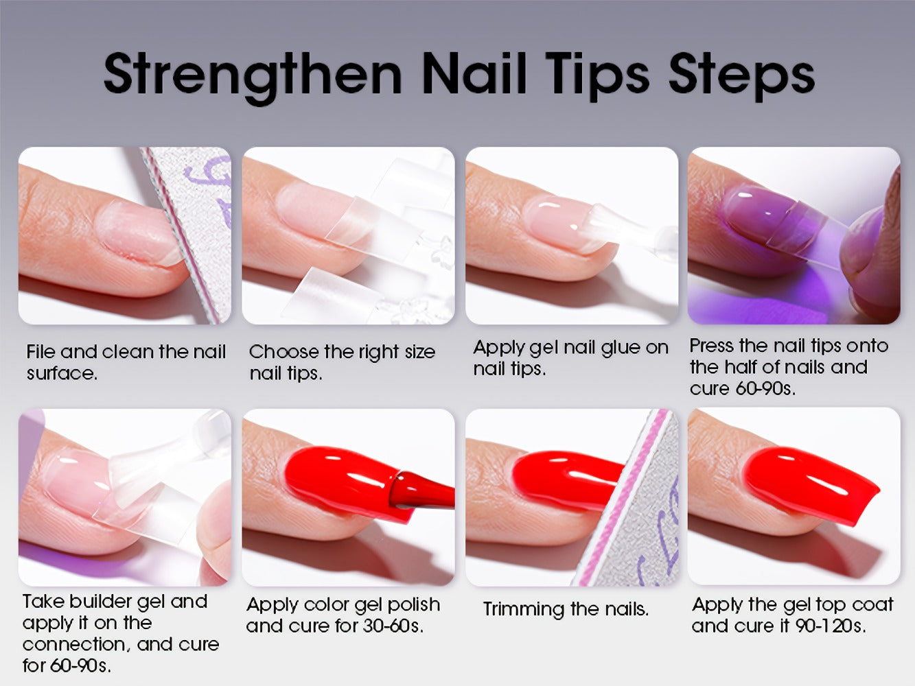 Clear Builder Gel HEMA-Free 5-in-1 2pcs 1.35oz – Nail Extension Strengthener Apex Construction Art Sealing & Repair | Soak-Off UV LED 28+