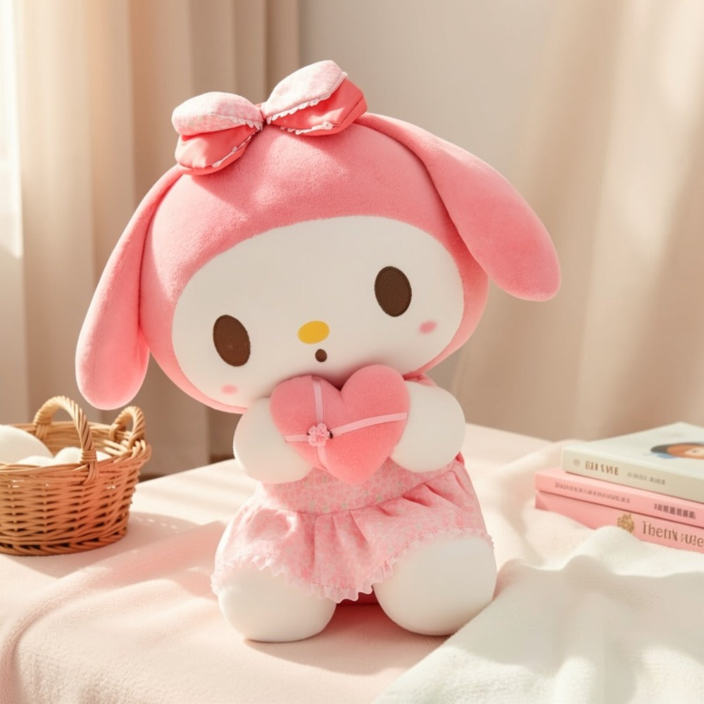 Kawaii Sanrio Plush Toy 12 Inch, Hello Kitty Kuromi My Melody Stuffed Animal Doll for Girls Kids Teens