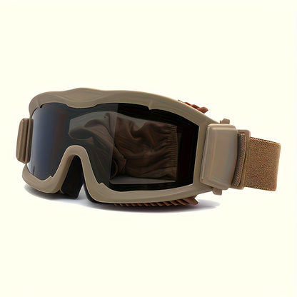 Polarized Off-Road Goggles Windproof – Wide Field of View, Anti-Fog, Durable Sports Glasses for Desert Snow Sand Outdoor Motorcycle Cycling