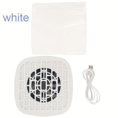 Nail Dust Collector Mini USB Electric Vacuum Cleaner with 10 Filter Pads & Strong Suction, Portable Nail