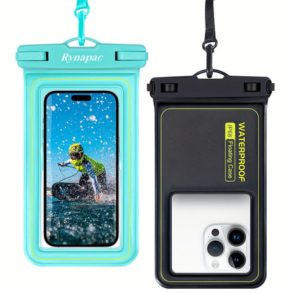 Buoyant Phone Dry Bag 2 Pack for iPhone 16 15 14 13 12 11 Pro Max Samsung Galaxy for Camping, Travel and Outdoor Use