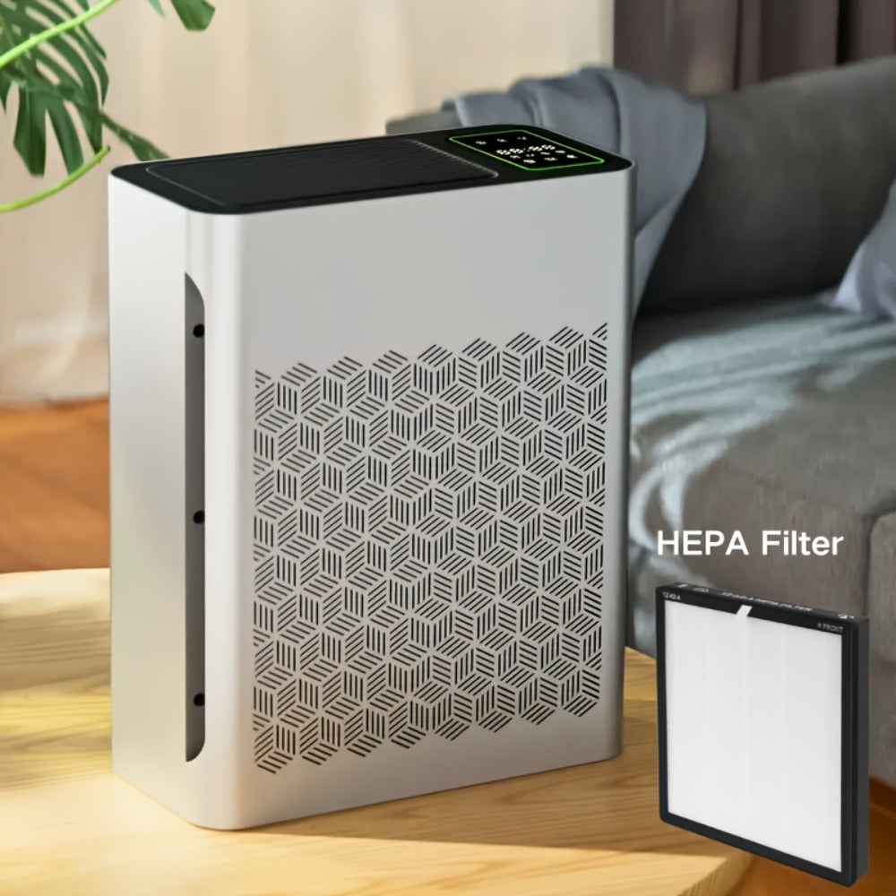 Air Purifier with HEPA Filter, PM2.5 Display, Air Sensor, Auto Mode, Timer and Two Color Options