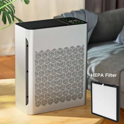 Air Purifier with HEPA Filter, PM2.5 Display, Air Sensor, Auto Mode, Timer and Two Color Options