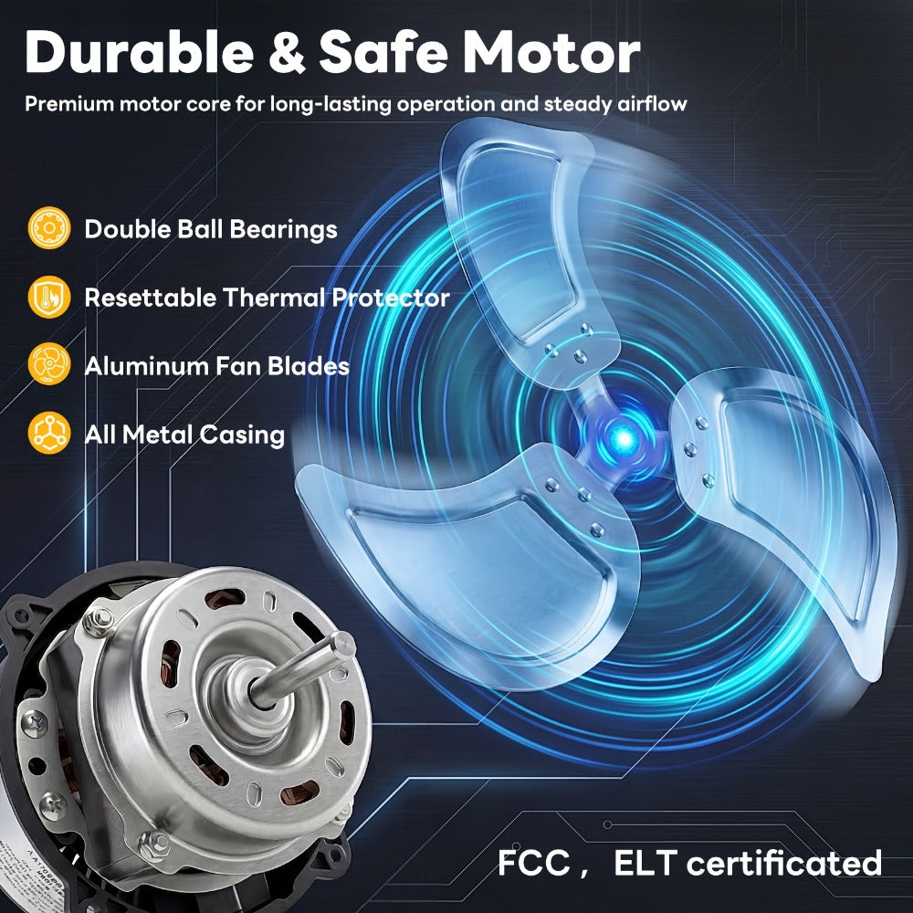 Wall Mount Fan 18/20 Inch Metal High Velocity 3-Speed Oscillating Industrial Fan 3000CFM for Entryways, Bedrooms and Living Spaces