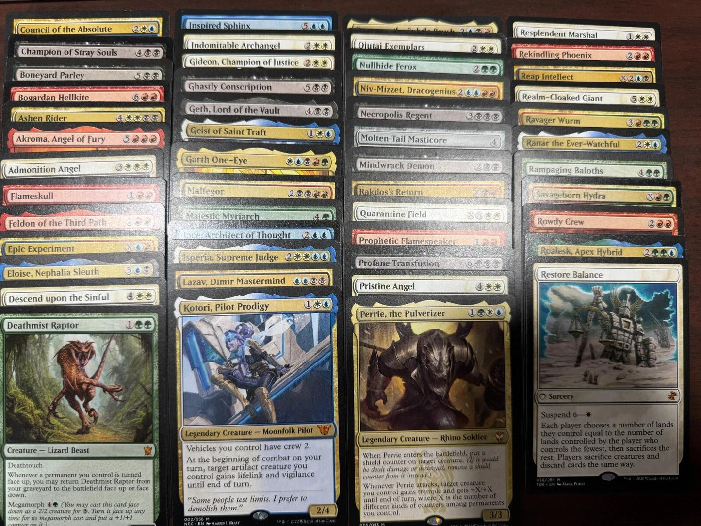 Card Game 50-Card Assorted-Color Lot for Deck Building, Sorting Projects and Casual Tabletop Play