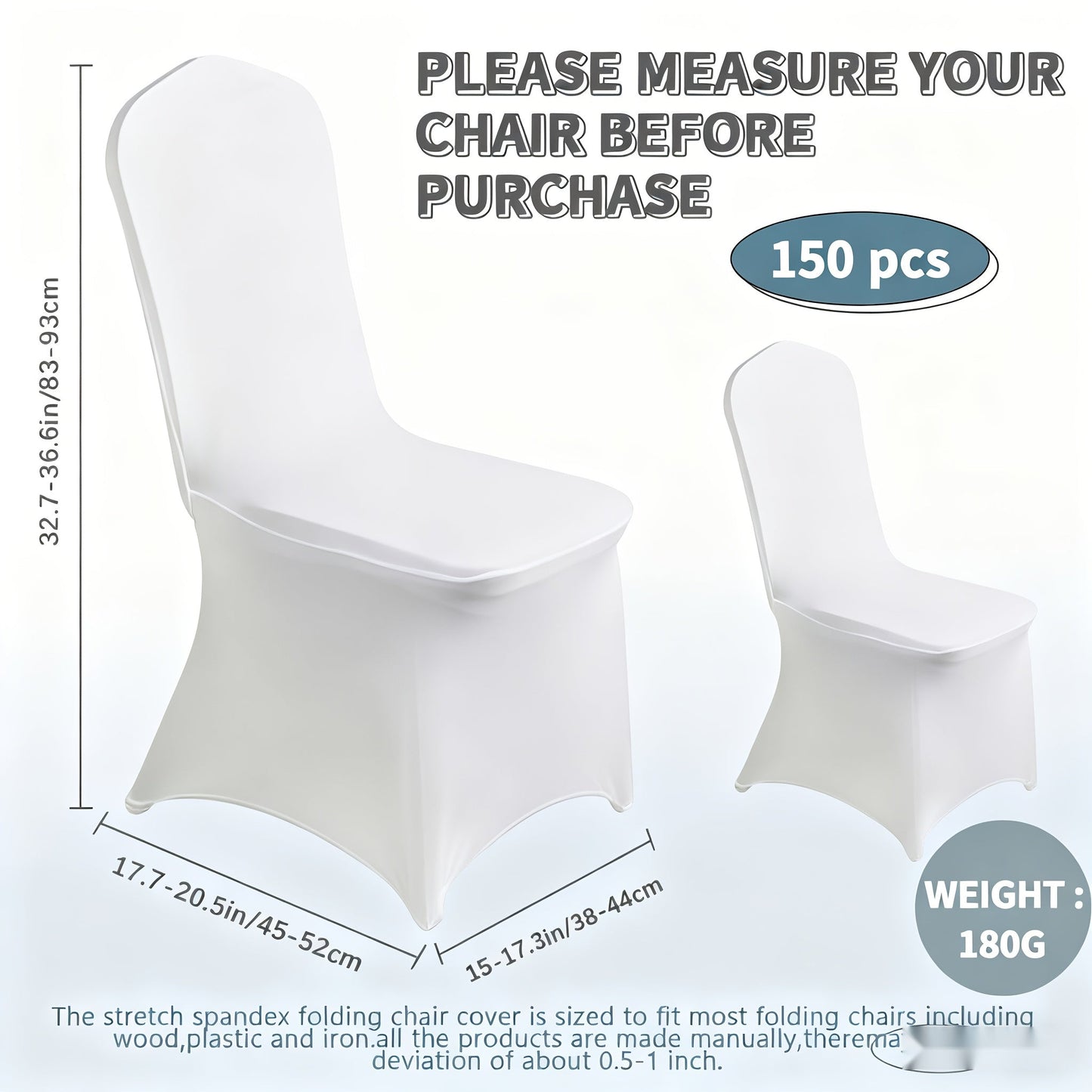 Spandex Chair Covers Bulk, Elastic Stretch Universal Fit Banquet Chair Protectors, Wedding Chair Covers for Weddings
