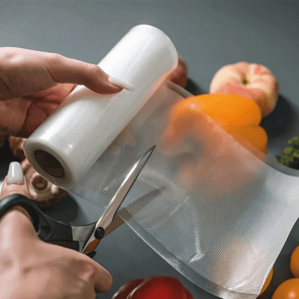 Vacuum Sealer Bags Reusable Airtight Food Storage Bags Multiple Sizes, No Power Needed, Keep Meat