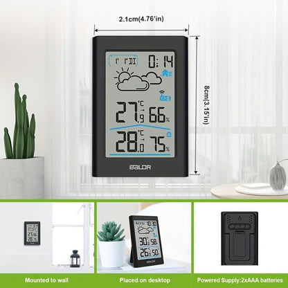 Home Weather Station | Wireless Indoor Outdoor Forecast Alarm Clock