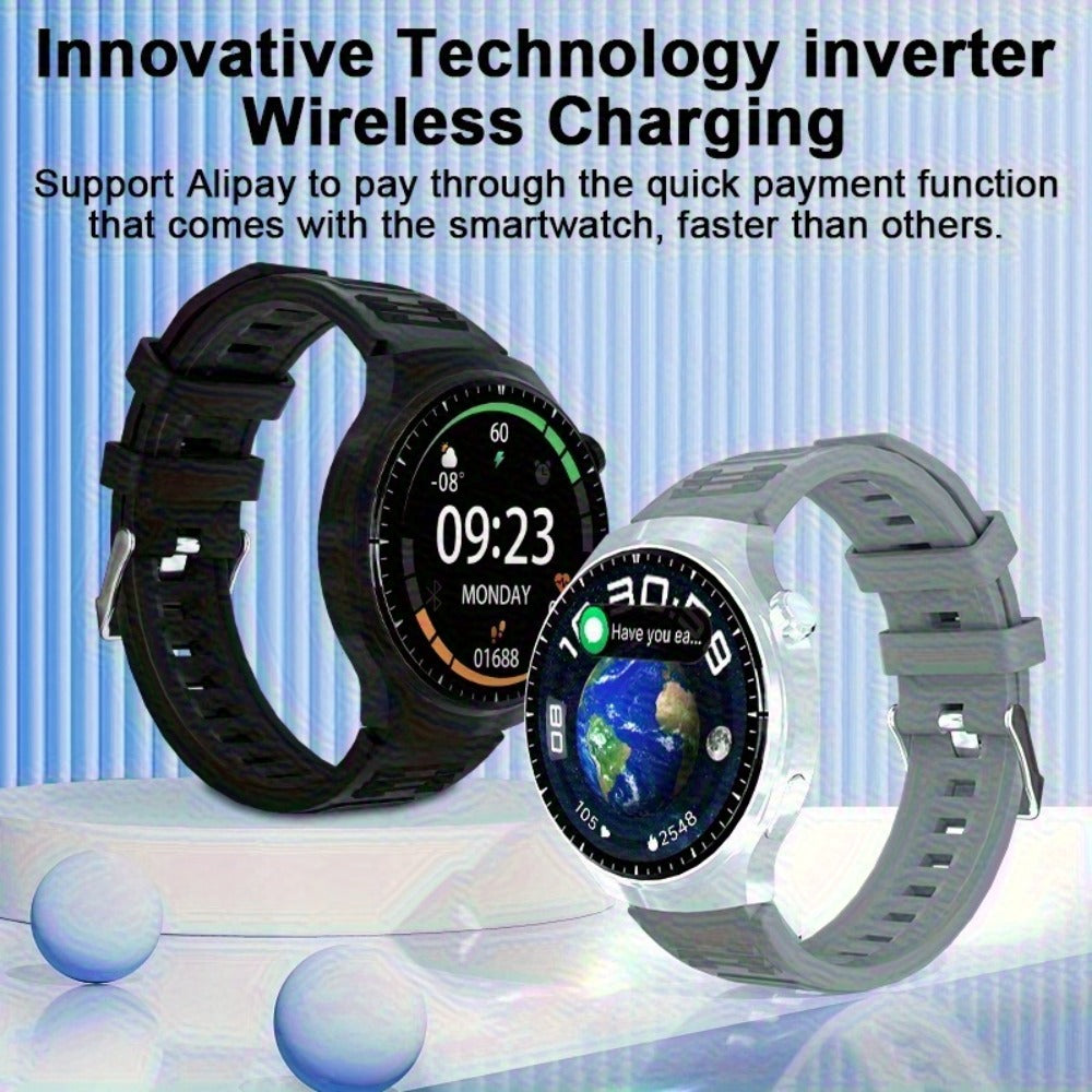 Smartwatch Round 2.01" Extra Large Screen with Wireless Calling, 100+ Sport Modes, Sleep and Heart Rate Readouts, Built-in Games Weather