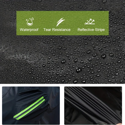 210T 6-Layer Full Car Cover for SUV & Sedan – All Weather Waterproof, UV, Snow & Dust Proof with Reflective Strips – XL & XXL Black