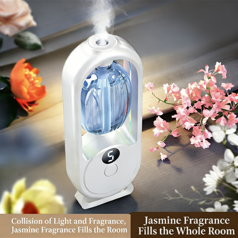 Aromatherapy Oil 4-Bottle Floral Set or Diffuser with 5-Oil Option, 4.06oz Bottles for Home Fragrance