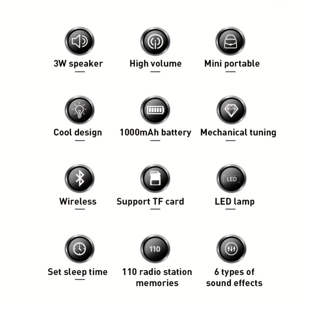 Shortwave Radio Bluetooth Speaker HRD-700 with FM MW SW WB NOAA Weather Alerts, MicroSD, ATS Presets