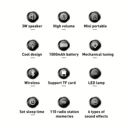 Shortwave Radio Bluetooth Speaker HRD-700 with FM MW SW WB NOAA Weather Alerts, MicroSD, ATS Presets