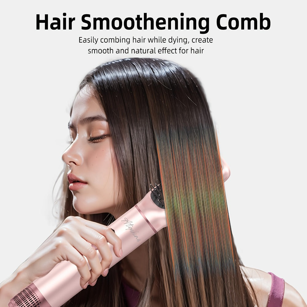 Hot Air Brush 5-in-1 Hair Dryer Brush - Ionic Blow Dryer Brush with Curling, Straightening & Volumizing