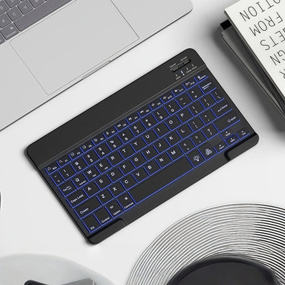RGB Backlit Keyboard and Mouse Combo 7 Color LED, Ultra-Thin Scissor Keys Quiet Wired Set for PC Desktop Laptop