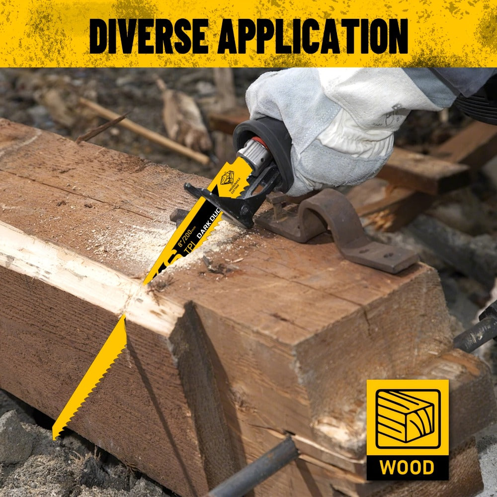Reciprocating Saw Blade Set with 12-Piece Assortment or Six-Blade DK80066 Checkout Option for Wood and Metal